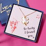 Lucky Clover Valentines Necklace, thumbnail 1 of 8