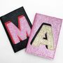 Personalised Initial Glitter Passport Cover, thumbnail 1 of 4