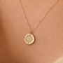 9ct Solid Gold Wanderlust Compass Pendant Necklace 45cm, thumbnail 1 of 6