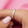 Heart Stacking Ring, Sterling Silver Or Gold Plated, thumbnail 3 of 9
