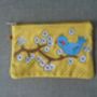 Blue Bird Cosmetic Pouch / Clutch, thumbnail 3 of 6