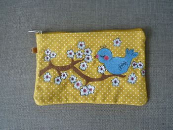 Blue Bird Cosmetic Pouch / Clutch, 3 of 6