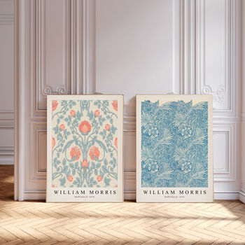 William Morris Set Of Two Marigold Art Prints, 2 of 3