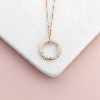 Personalised Rose Gold Plated Message Necklace, 5 of 12