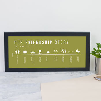 Personalised Friendship Story Print, 4 of 10