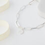 Personalised Initial Disc Paperclip Bracelet, thumbnail 6 of 6