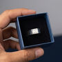 Custom Engraved Square Silver Signet Ring, thumbnail 8 of 9
