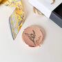 Personalised Birth Month Flower Compact Mirror, thumbnail 5 of 10