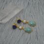 Blue Jade Pearl Amazonite Silver Earrings, thumbnail 8 of 8