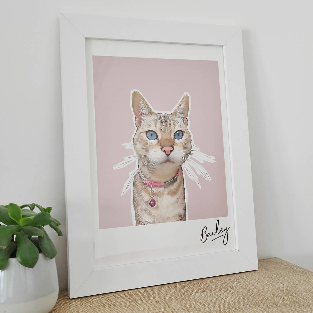 Personalised Pet Portrait Print, 1 of 8