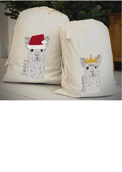 Personalised Llama Christmas Sack, 2 of 2