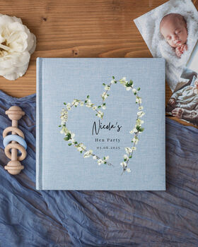 Personalised Hen Party Photo Album Flower Heart Design, 3 of 4