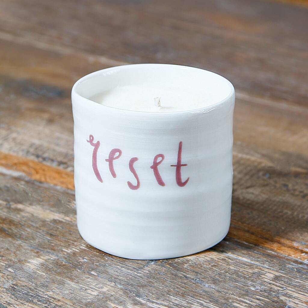 Porcelain Reset Candle By Gemma Wightman Ceramics