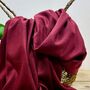 Super Soft Plain Pashmina Style Scarf In Plum Purple, thumbnail 3 of 3