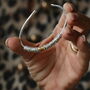 Silver Milestone Cuff Bangle, thumbnail 1 of 6