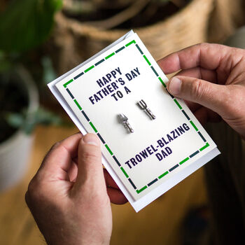 Funny Gardening Father's Day Card And Cufflinks, 3 of 4