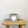 Cement White Heart Planter With Choice Of Succulent, thumbnail 3 of 3