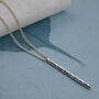 Hammered Sterling Round Silver Bar Jewellery Set, thumbnail 3 of 8