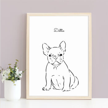 Personalised Pet Line Drawing Print, 2 of 10