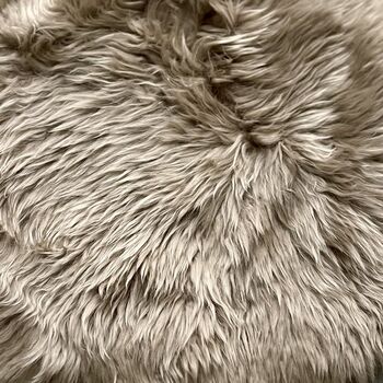 Silky Sheepskin Vole Round Seat Pad 35cm, 2 of 2