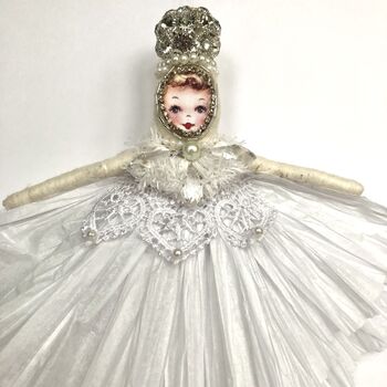 Christmas Tree Topper Angel Crystal, 3 of 8
