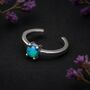 Sterling Silver Blue Opal Ear Cuff, thumbnail 2 of 4