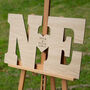 Wedding Double Letter Guest Book Sign, thumbnail 10 of 10