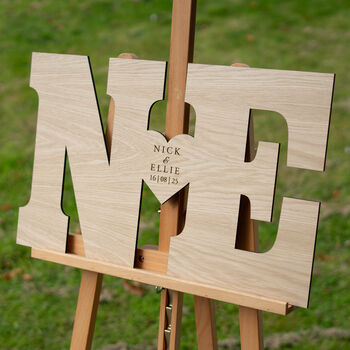 Wedding Double Letter Guest Book Sign, 10 of 10