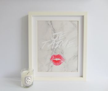 Marble Kiss French Print, 3 of 6