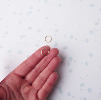 Mini Hoops In Gold Fill, 3 of 4