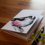 Inky Long Tailed Tit Eco A6 Notebook, thumbnail 5 of 7