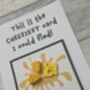 Cheese Polymer Clay Birthday Card Handmade, thumbnail 8 of 12