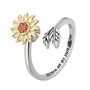 Sterling Silver Adjustable You Are My Sunshine Ring, thumbnail 1 of 5