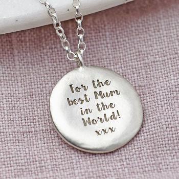 Personalised Sterling Silver Mother's Day Necklace, 2 of 5