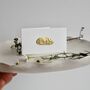 Handmade Gold Foil Personalised Name Place Cards, thumbnail 2 of 7