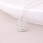 Personalised Sterling Silver And Rose Gold Tree Of Life Heart Pendant Necklace, thumbnail 1 of 9