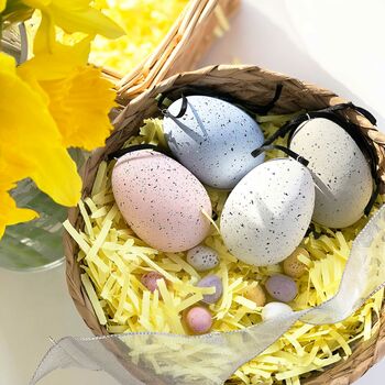 Speckled Ceramic Pastel Easter Eggs, 6 of 7