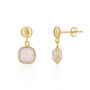 Iseo Gemstone And Brushed Gold Plated Earrings, thumbnail 2 of 12