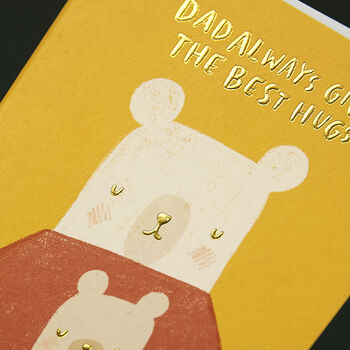 ‘Dad Always Gives The Best Hugs’ Illustrative Card, 2 of 2
