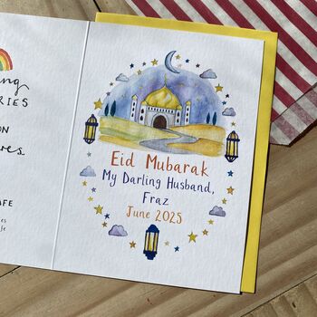 Eid Mubarak Personalised Eid Card, 3 of 3