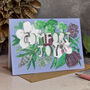 Papercut 'Comfort Joy' Watercolour Christmas Card, thumbnail 1 of 6