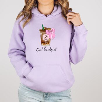 Organic Cotton Slogan Hoodie For Iced Coffee Lover, 2 of 4