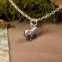 Badger Necklace Enamelled Sterling Silver, thumbnail 1 of 7