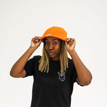Bright Orange Colourful Beanie Supporting Homelessness, 3 of 3