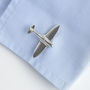 Spitfire Cufflinks, English Pewter Gifts For Men, thumbnail 4 of 7