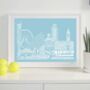 Manchester Skyline Typography Print, thumbnail 2 of 8