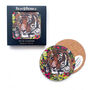 Tiger Coasters Box Set Of Four Round Heat Resistant, thumbnail 1 of 5