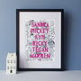 Personalised Family Monochrome Florals Papercut Print, thumbnail 4 of 12