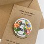 Sunflower Floral Save The Date Magnet, thumbnail 3 of 4