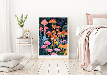 Sweet Mushroom Forest Art Print, 3 of 4